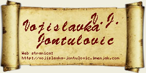 Vojislavka Jontulović vizit kartica